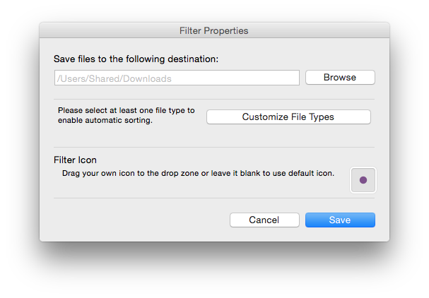 Filter properties